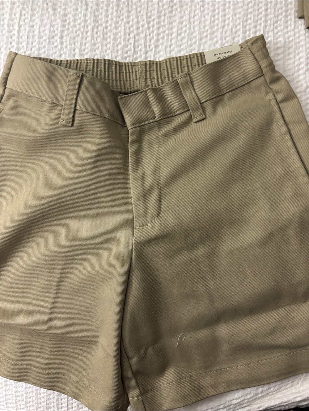 Brand New Bundle of 3 Girls Khaki Shorts - Size 10 | 100% Cotton